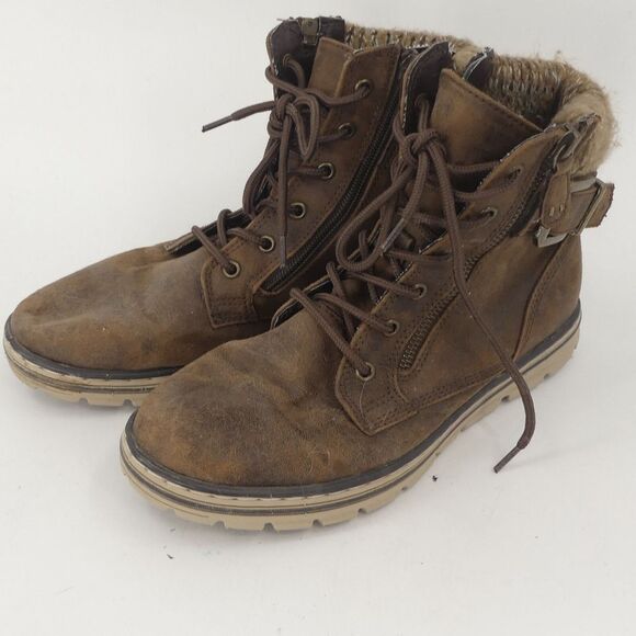 Cliffs by White Mountain Boots Kelsie Ankle Boots‎ C27356 Brown Women's 7M - Picture 1 of 8